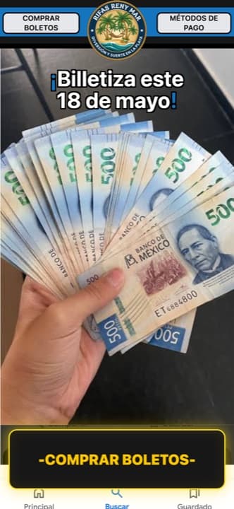 Página de rifa de rfsrenymar hecha con Rifas MX