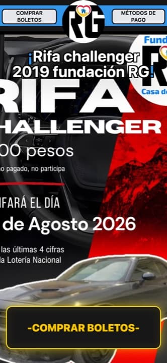 Página de rifa de rifascasadeayudarg hecha con Rifas MX