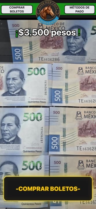 Página de rifa de rifasdonchuy hecha con Rifas MX